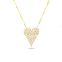 Load image into Gallery viewer, Pointed CZ Heart Necklace
