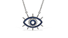 Load image into Gallery viewer, Modern Evil Eye Necklace
