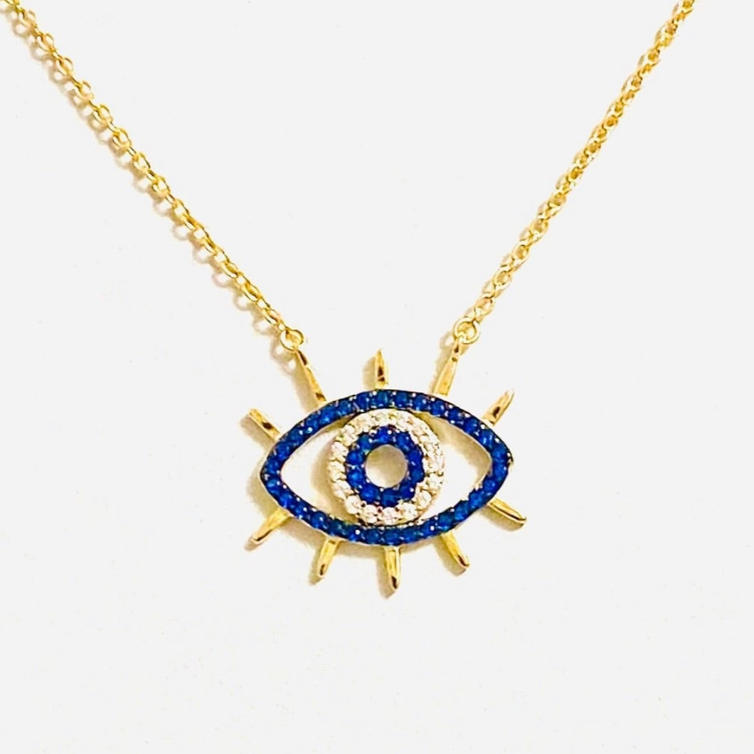 Modern Evil Eye Necklace