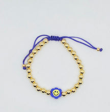 Load image into Gallery viewer, Adjustable happy face Bracelet
