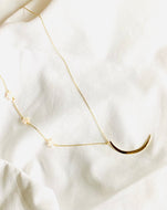 Crescent Moon and Star Necklace