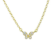 Tiny Butterfly Necklace