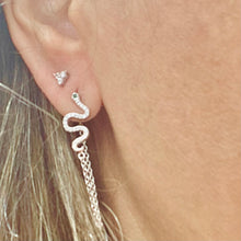 Load image into Gallery viewer, Snake Chain Stud Earring
