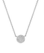 Load image into Gallery viewer, Mini Pave Disc Necklace
