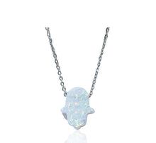 Load image into Gallery viewer, Opal Hamsa Necklace
