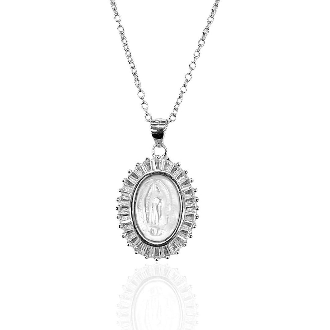 Mother Pearl Guadalupe Necklace