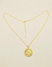 Load image into Gallery viewer, Medallion Evil Eye Necklace

