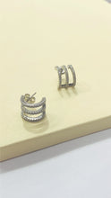 Load image into Gallery viewer, Natty Pave  C Hoops
