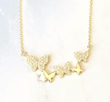 Load image into Gallery viewer, Multi Butterfly Necklace
