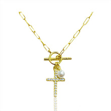 Load image into Gallery viewer, Alis  Cross Necklace

