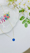 Load image into Gallery viewer, Sapphire Pave Disc Necklace
